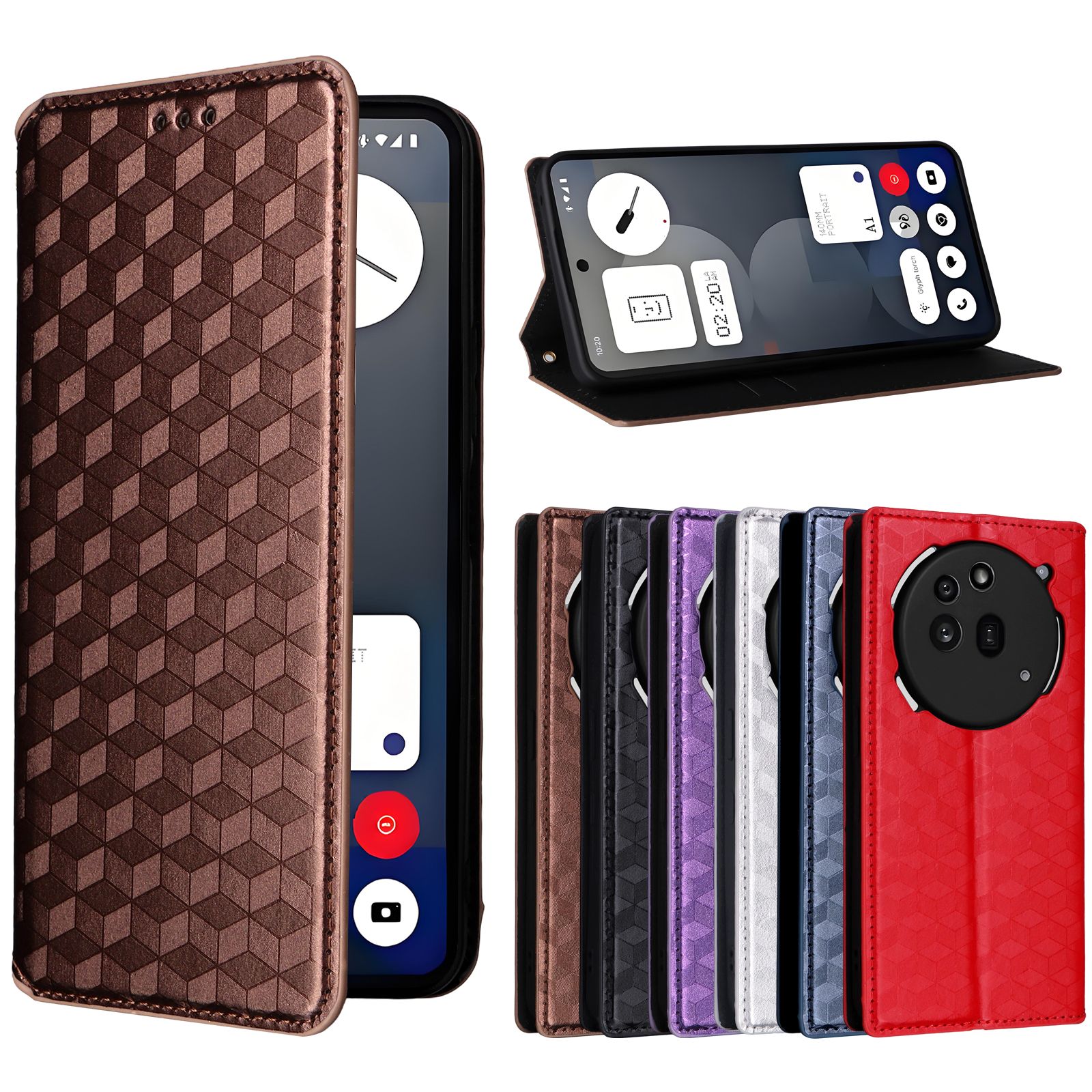 Flip Cover For Nothing Phone (3a) Pro Leather Case [Flip Vintage Leather] Shockproof Durable Retro Phone Case
