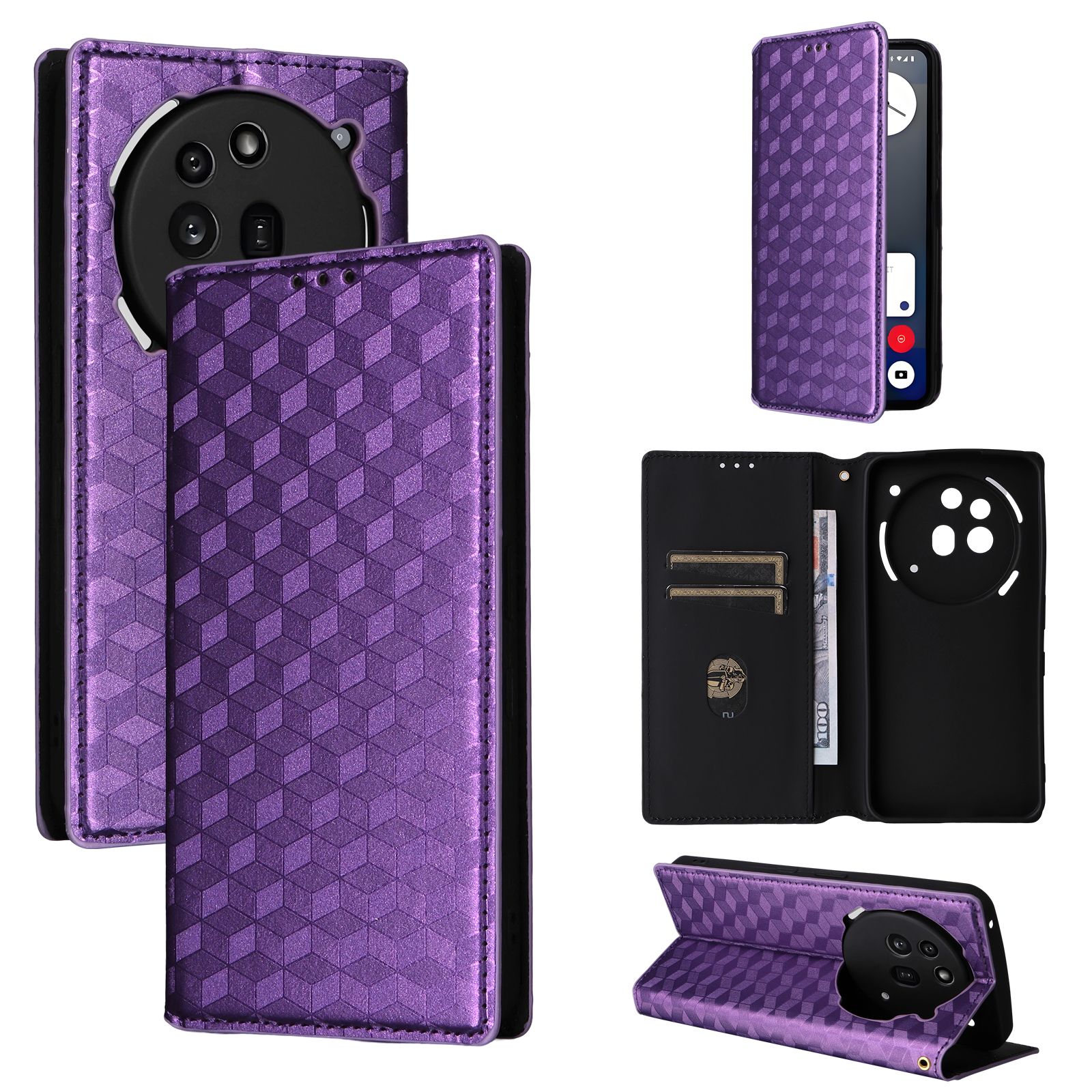 Flip Cover For Nothing Phone (3a) Pro Leather Case [Flip Vintage Leather] Shockproof Durable Retro Phone Case