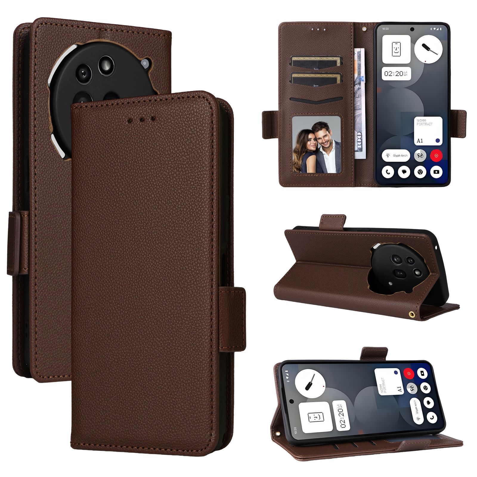 Flip Cover For Nothing Phone (3a) Pro Leather Case [Flip Vintage Leather] Shockproof Durable Retro Phone Case