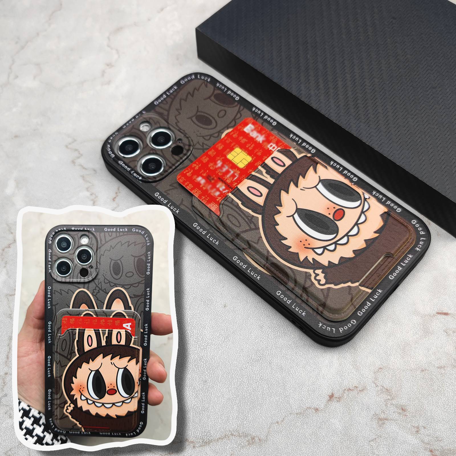 Phone Case for Vivo Y04 6.74" with Card Slot Shockproof Bumper Cute Young Fashion Silicone Cover Protective Case