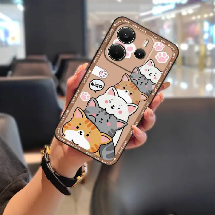 Phone Case for Xiaomi Redmi Note 14 (4G) Silicone Cover Shockproof Bumper Cute Young Fashion Protective Case