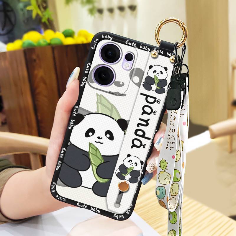 Phone Case for OPPO Reno 13F / Reno 13 F Silicone Case with Adjustable Strap Neck Lanyard Cover
