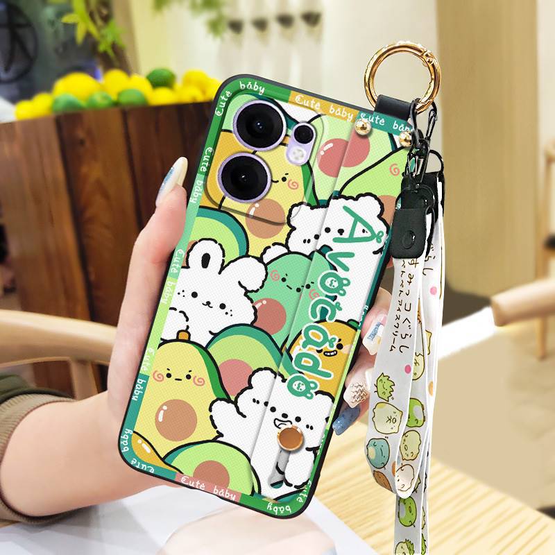 Phone Case for OPPO Reno 13F / Reno 13 F Silicone Case with Adjustable Strap Neck Lanyard Cover
