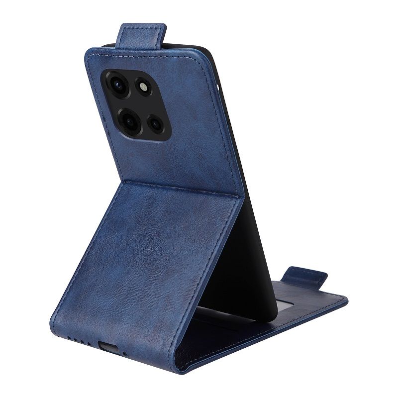 Leather Flip Cover Case For Motorola Edge 60 Fusion, Up And Down Open Flip Cover PU Leather Durable Protective Cover