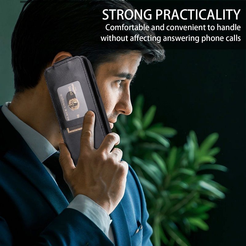 Leather Flip Cover Case For Motorola Edge 60 Fusion, Up And Down Open Flip Cover PU Leather Durable Protective Cover