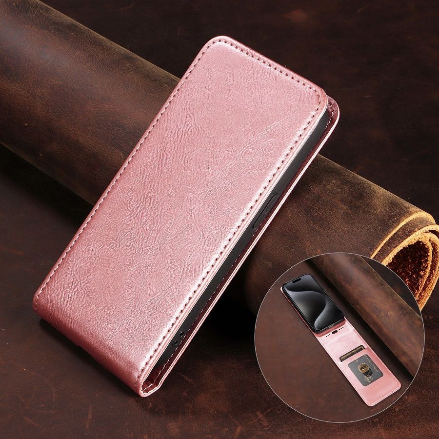 Leather Flip Cover Case For Motorola Edge 60 Fusion, Up And Down Open Flip Cover PU Leather Durable Protective Cover