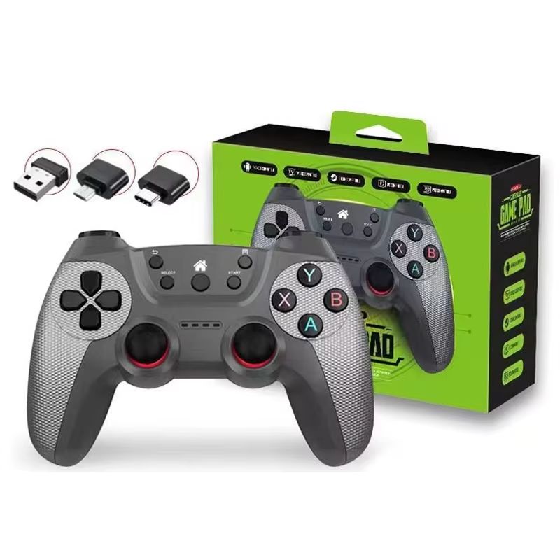 2.4GHz Wireless Game Controller Joystick with OTG Adapter for Android TV Box/Smart TV/PC/Mobile Phone Gaming