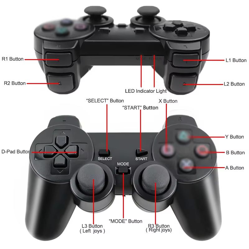 2.4G Wireless Controller for PS2 Joystick for PS2 Game Handle