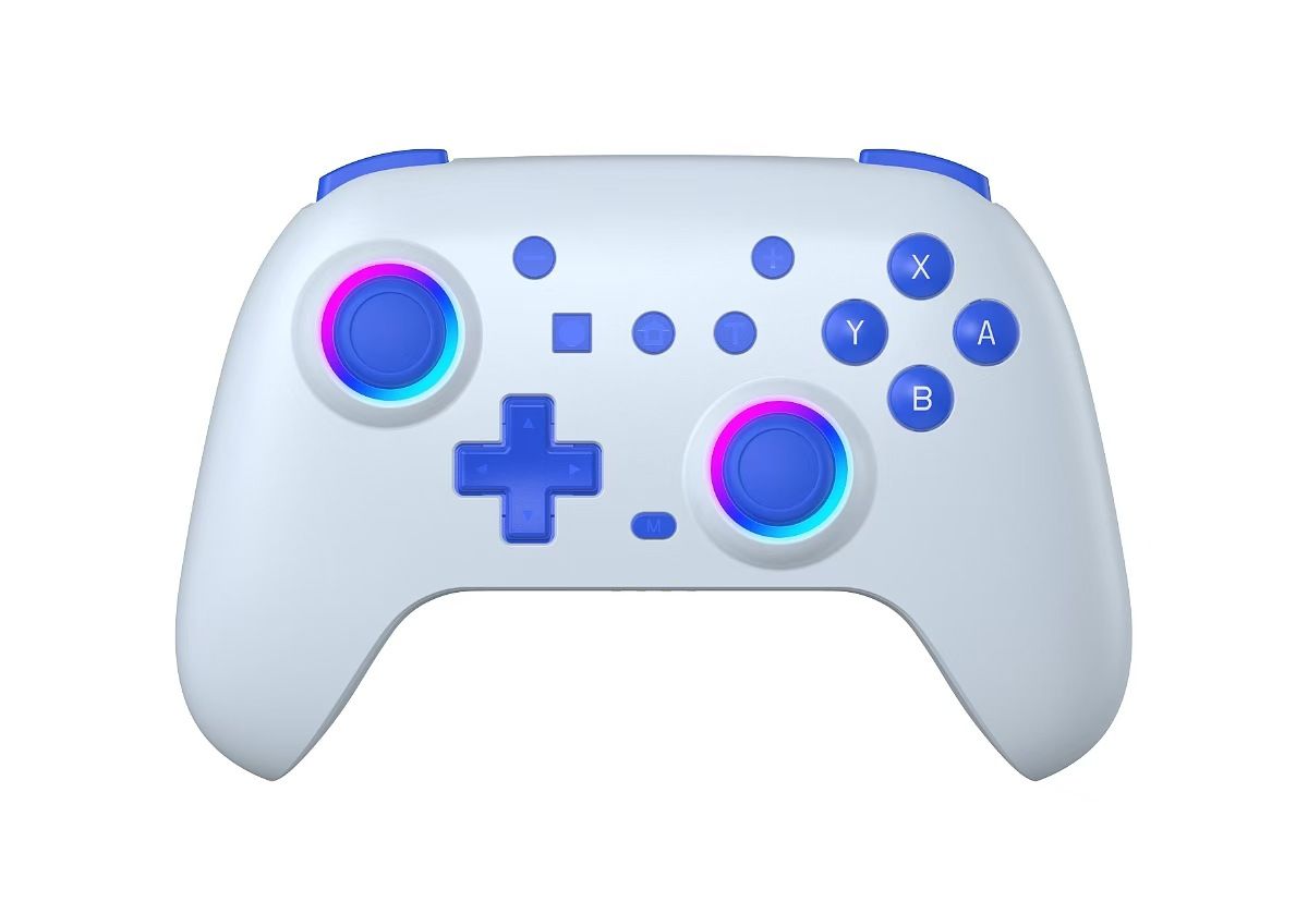 RGB Bt Wireless Controller Gamepad Built in Battery Programmable Turbo Function Joystick for Nintendo Switch OLED/Lite Console