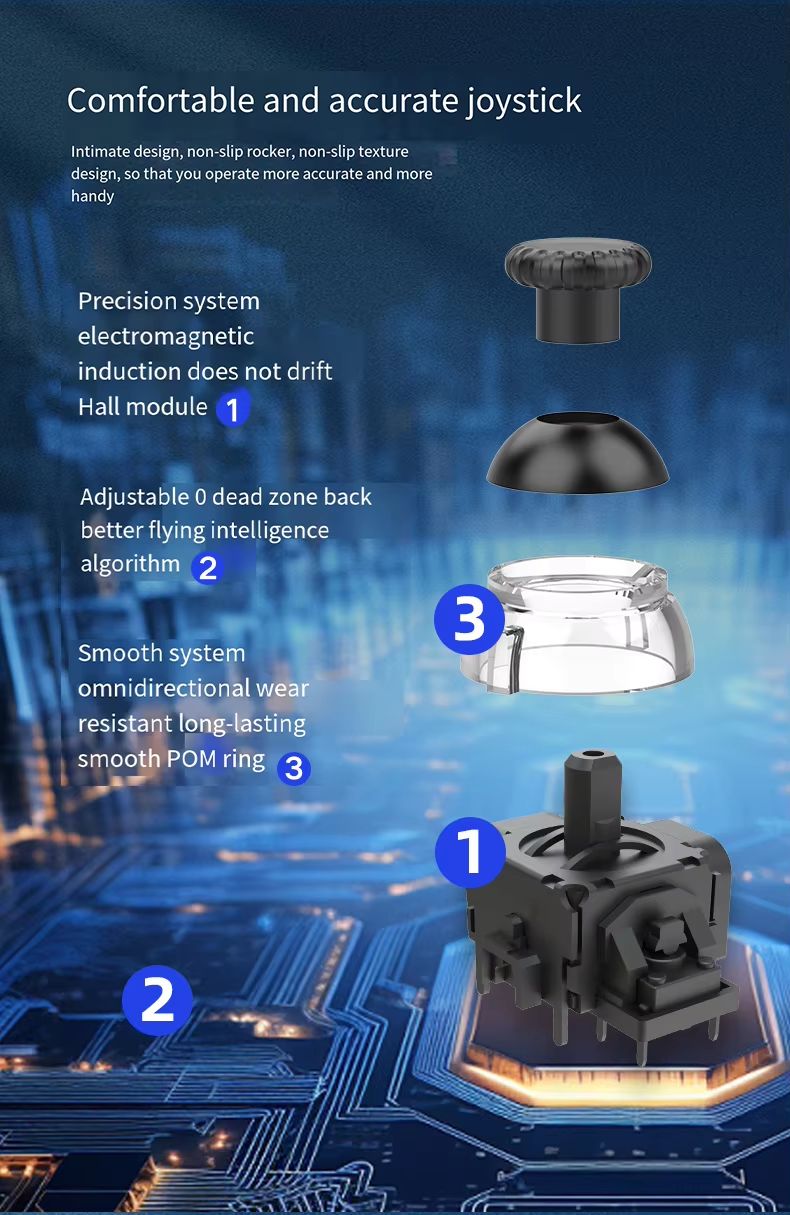Joystick Six Axis Gyroscope Wireless BT 4.0 Video Game Controller for Switch PC Steam