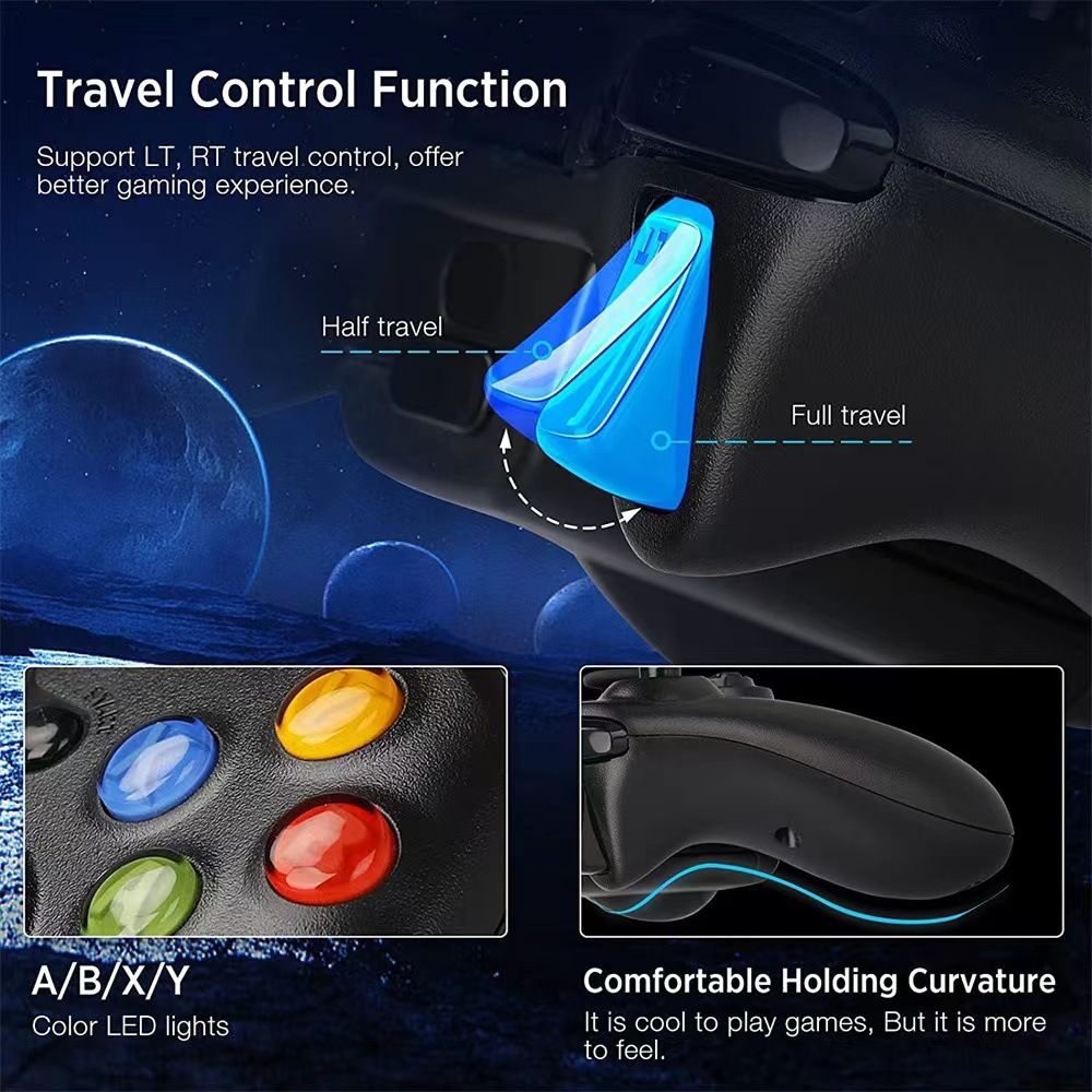 Gamepad Controller for Xbox 360 Wireless Game Controller Joystick Remote Control for Xbox360 Console