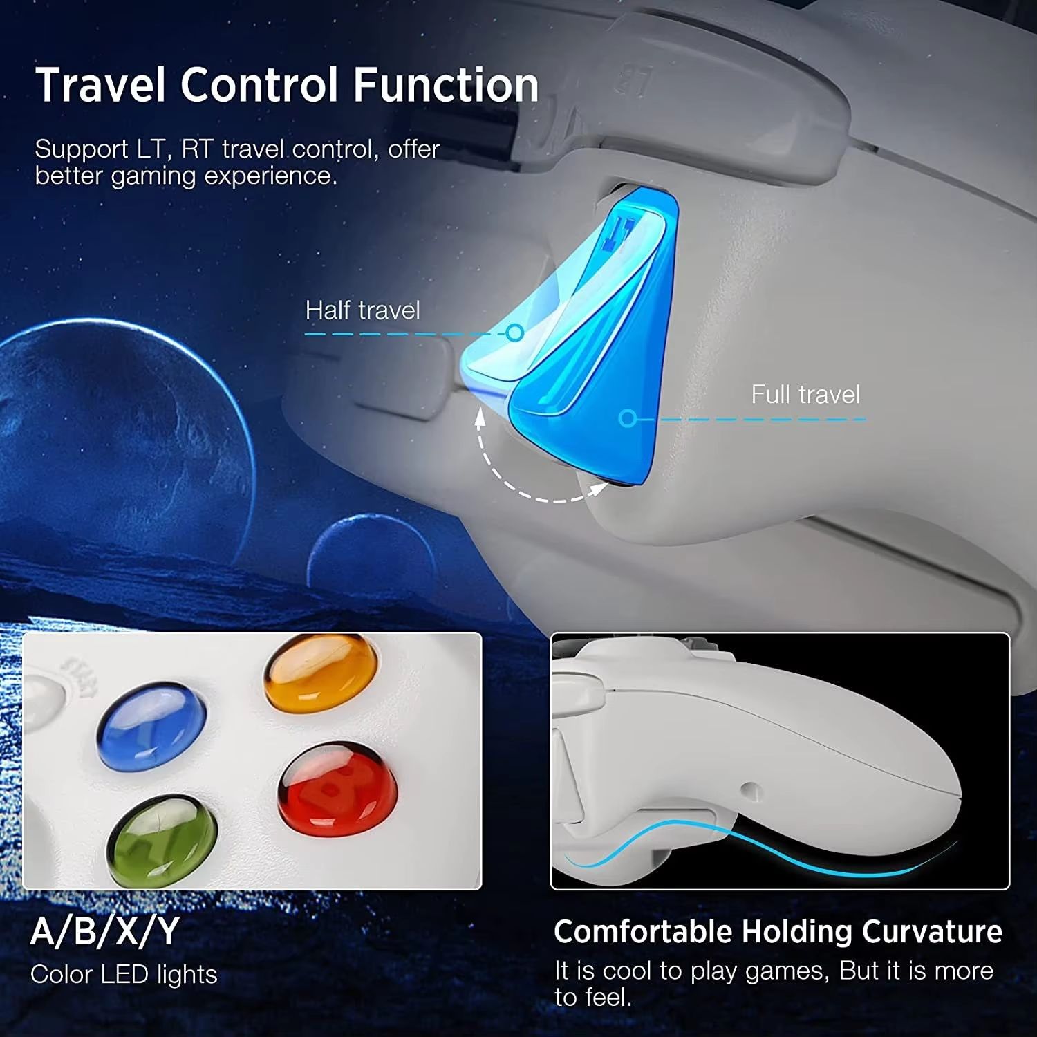 Gamepad Controller for Xbox 360 Wireless Game Controller Joystick Remote Control for Xbox360 Console