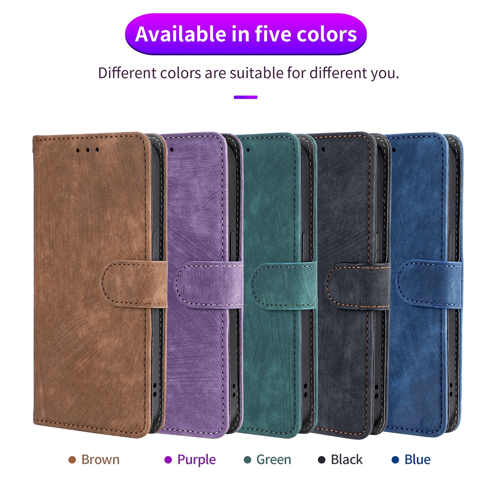Flip Cover for Itel Power 70 PU Leather Phone Case Full-Body Protection Shockproof [RFID Blocking] Wallet Cover