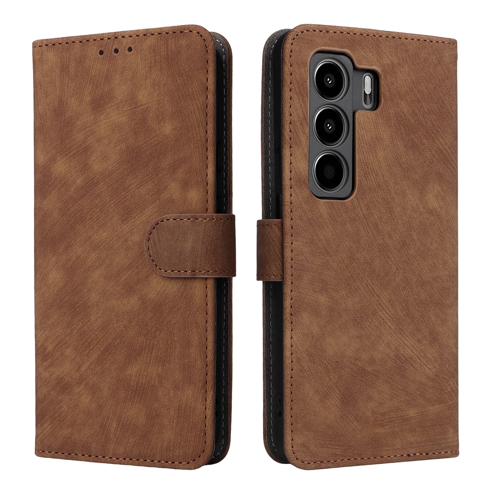 Flip Cover for Itel Power 70 PU Leather Phone Case Full-Body Protection Shockproof [RFID Blocking] Wallet Cover