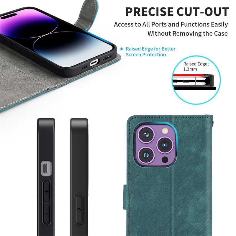 Flip Cover for Infinix Smart 9 HD PU Leather Phone Case Full-Body Protection [RFID Blocking] Walllet Cover