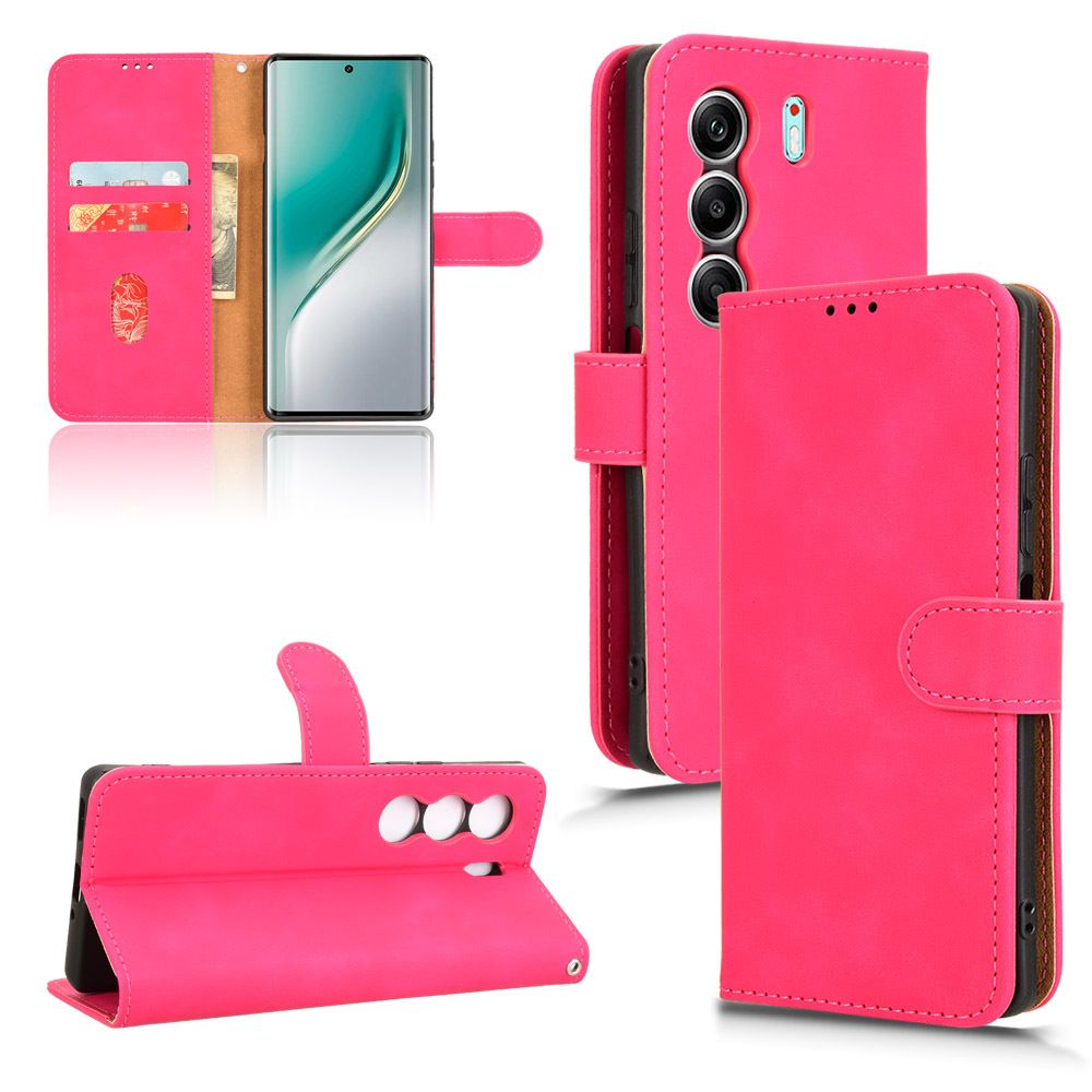 Flip Cover For Tecno Camon 40 Leather Case [Flip Vintage Leather] Wallet Shockproof Durable Retro Phone Case