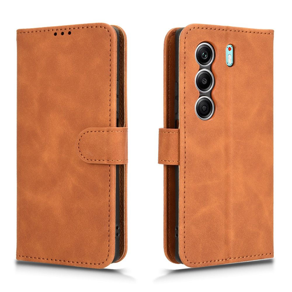 Flip Cover For Tecno Camon 40 Leather Case [Flip Vintage Leather] Wallet Shockproof Durable Retro Phone Case