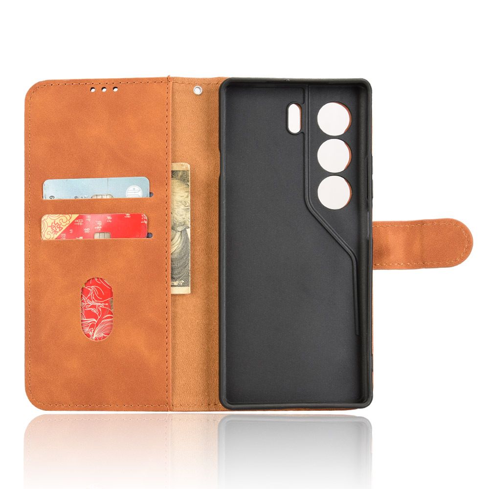 Flip Cover For Tecno Camon 40 Leather Case [Flip Vintage Leather] Wallet Shockproof Durable Retro Phone Case