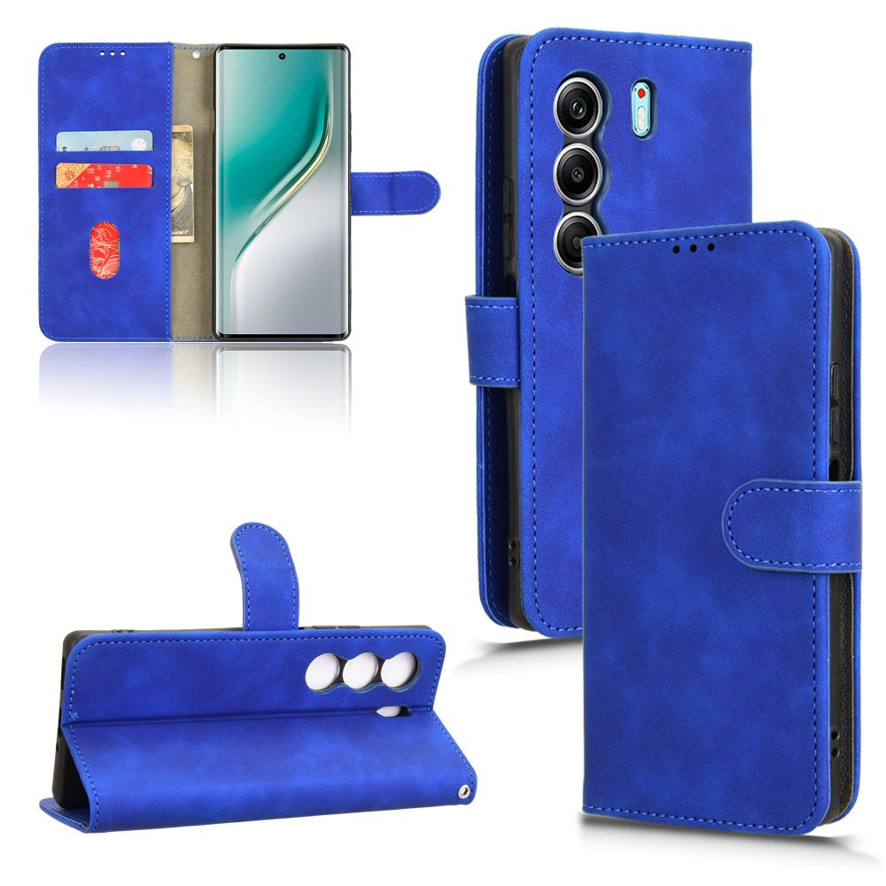 Flip Cover For Tecno Camon 40 Leather Case [Flip Vintage Leather] Wallet Shockproof Durable Retro Phone Case