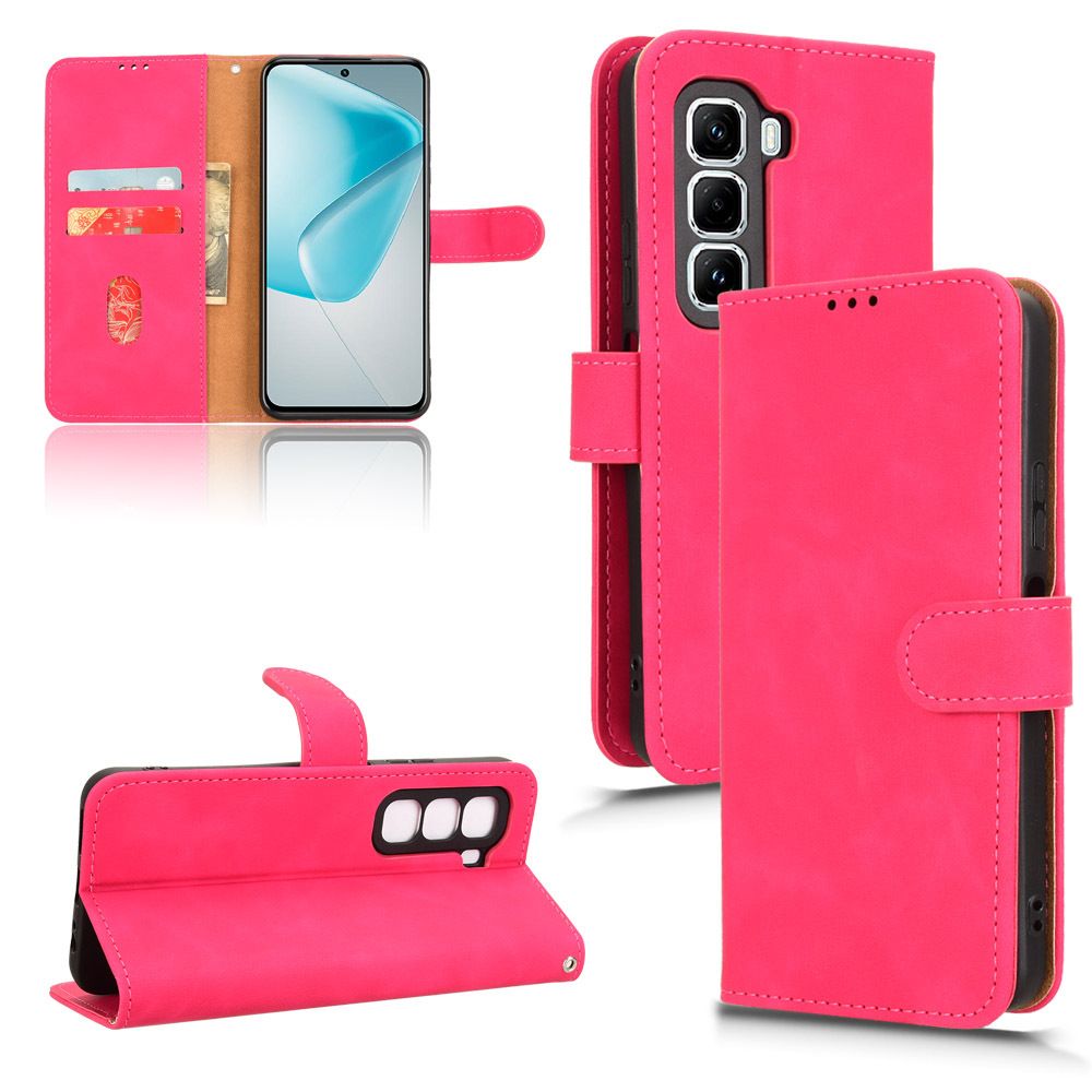 Flip Cover For Infinix Hot 50 Pro+ Plus Leather Case [Flip Vintage Leather] Wallet Shockproof Durable Retro Phone Case