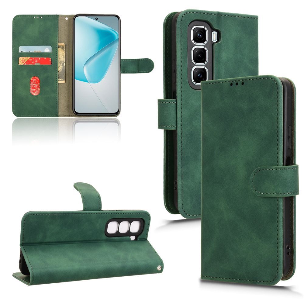 Flip Cover For Infinix Hot 50 Pro+ Plus Leather Case [Flip Vintage Leather] Wallet Shockproof Durable Retro Phone Case