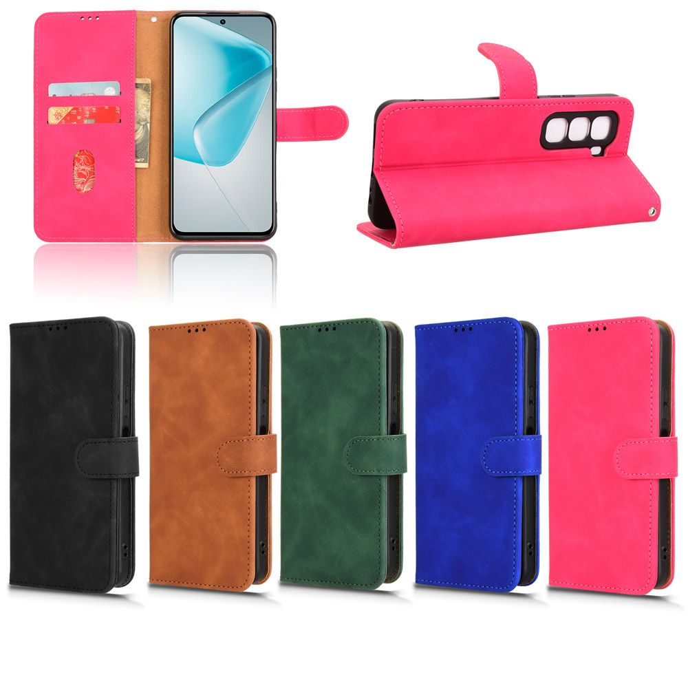 Flip Cover For Infinix Hot 50 Pro+ Plus Leather Case [Flip Vintage Leather] Wallet Shockproof Durable Retro Phone Case