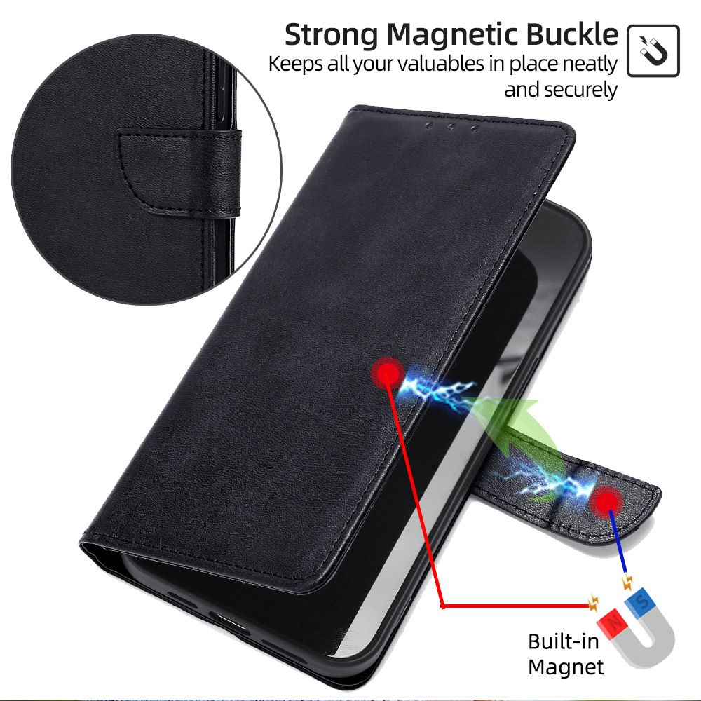 Leather Flip Cover For Tecno Camon 40 Pro Leather Case Magnetic Buckle Shockproof Wallet Covers