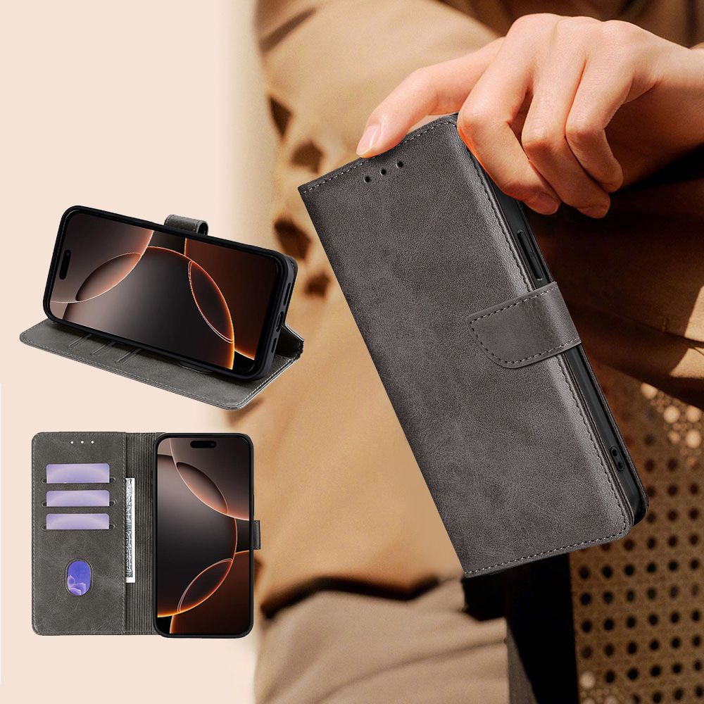 Leather Flip Cover For Tecno Camon 40 Pro Leather Case Magnetic Buckle Shockproof Wallet Covers