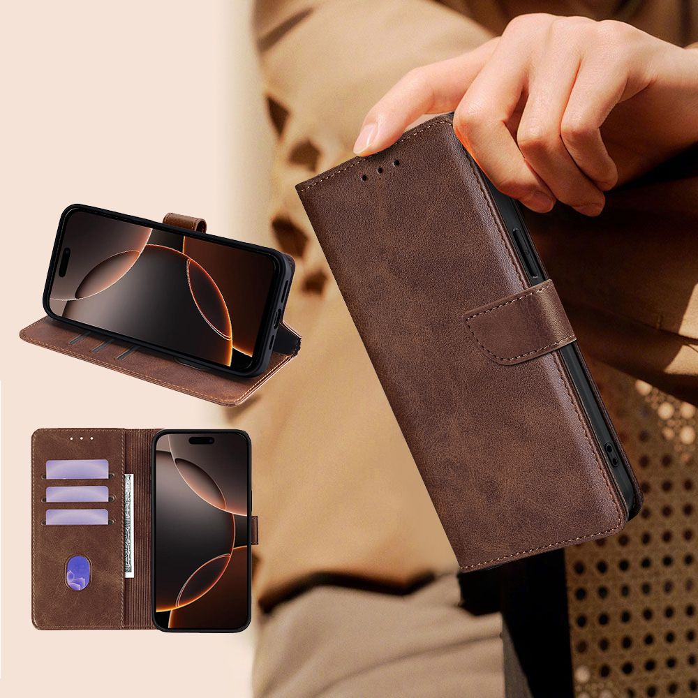 Leather Flip Cover For Tecno Camon 40 Pro Leather Case Magnetic Buckle Shockproof Wallet Covers