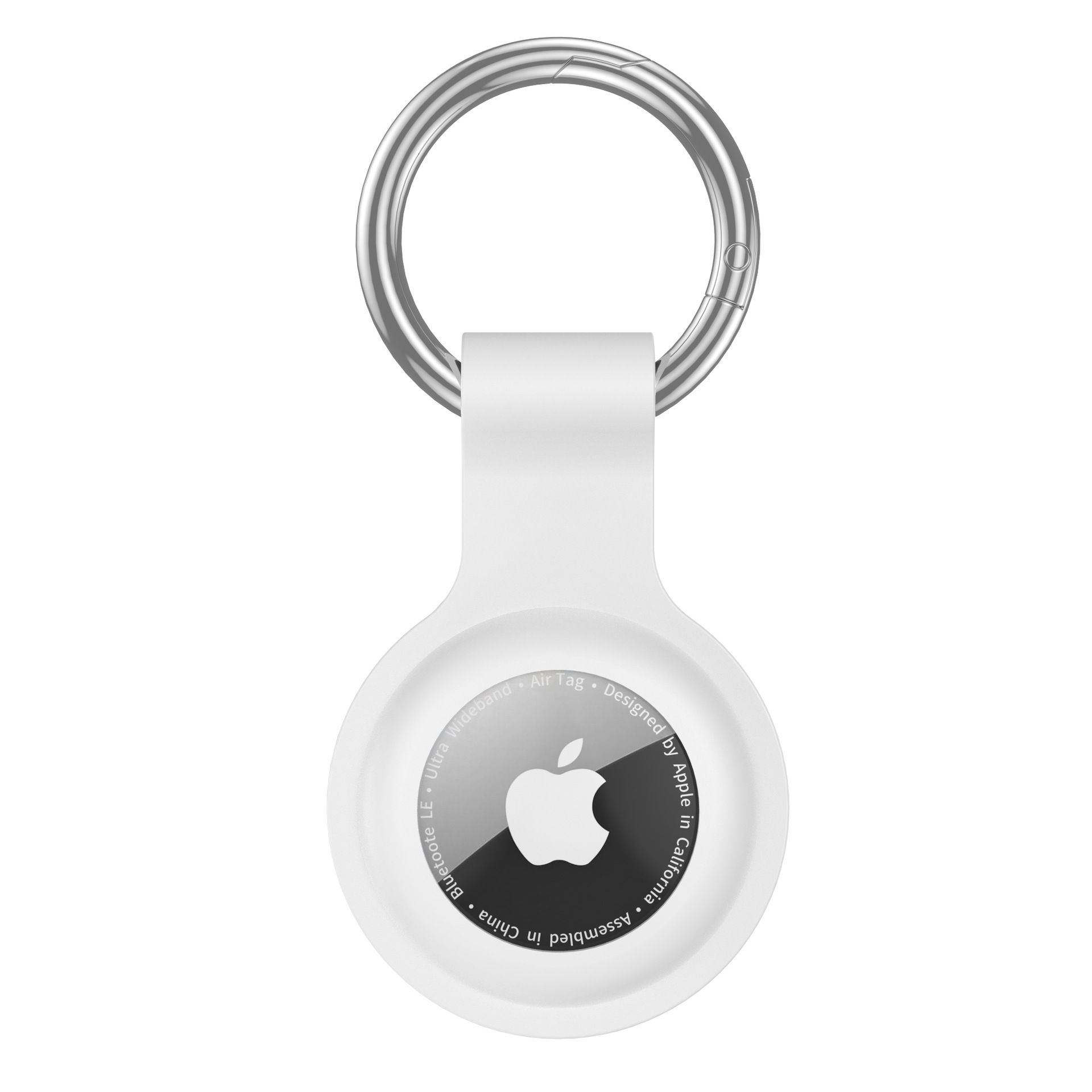 Suitable for Airtag Keychain Silicone, Airtag Holder with Keychain, Car Dog Collar, Car, Compatible with Apple Airtag Protective Case Waterproof Tracker