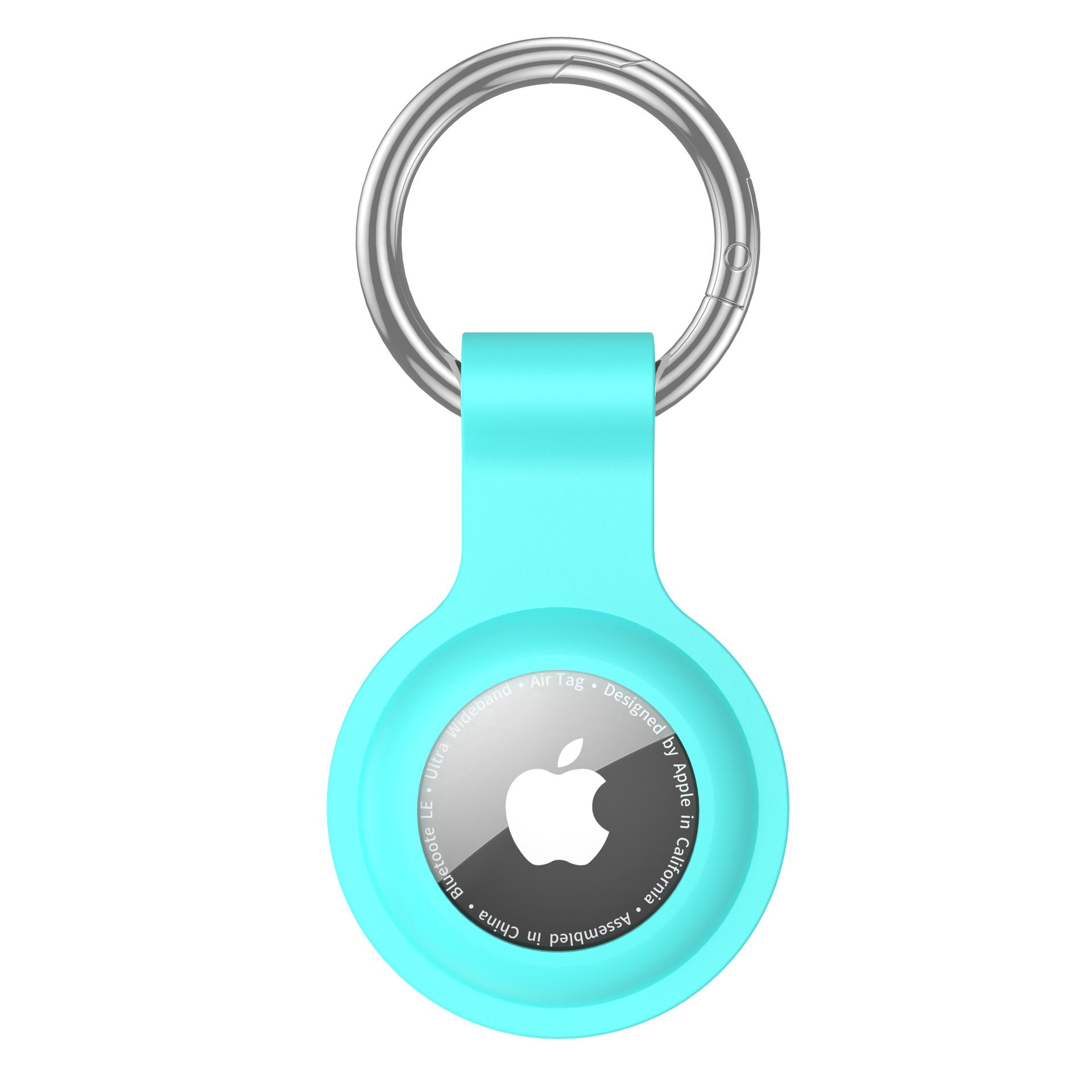 Suitable for Airtag Keychain Silicone, Airtag Holder with Keychain, Car Dog Collar, Car, Compatible with Apple Airtag Protective Case Waterproof Tracker