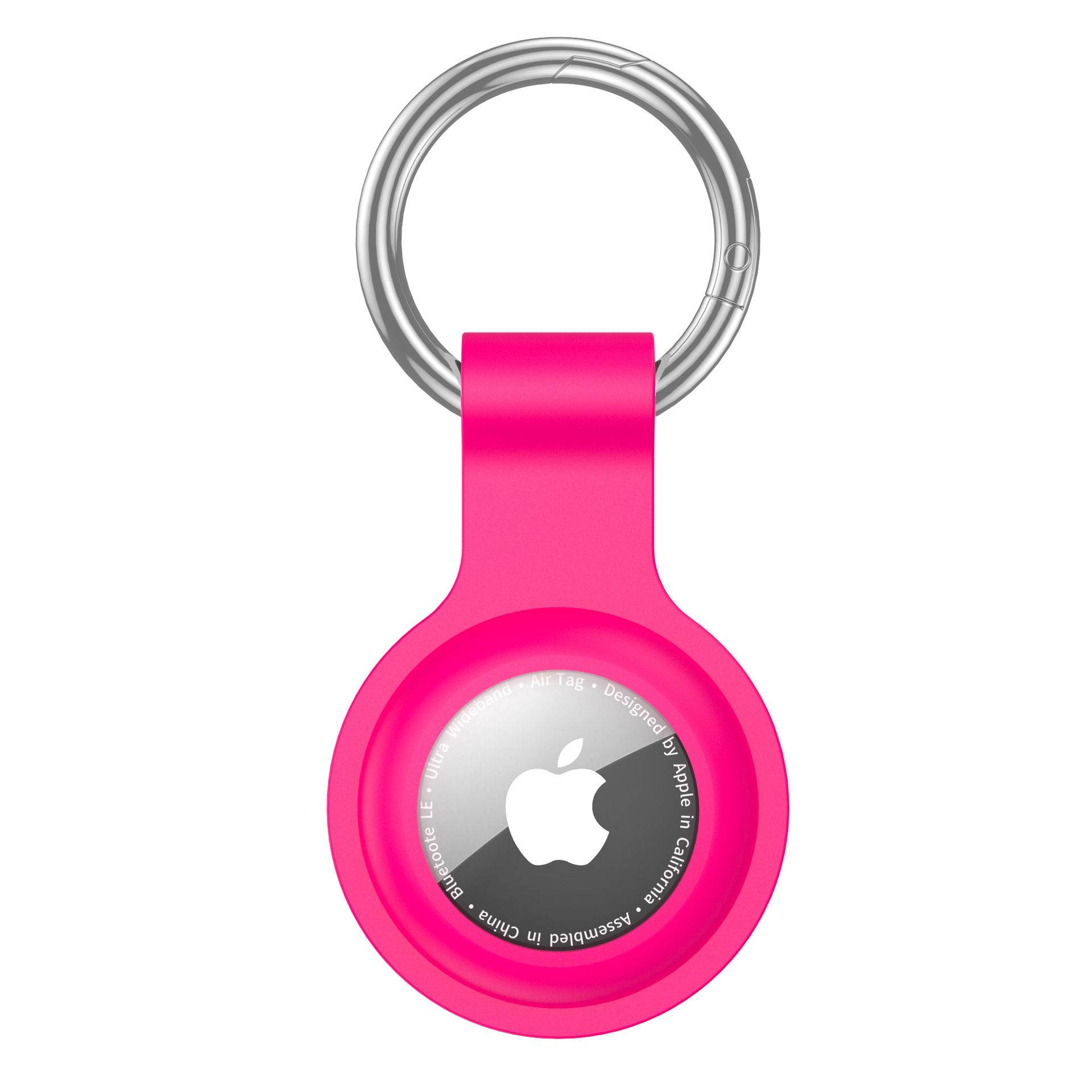 Suitable for Airtag Keychain Silicone, Airtag Holder with Keychain, Car Dog Collar, Car, Compatible with Apple Airtag Protective Case Waterproof Tracker