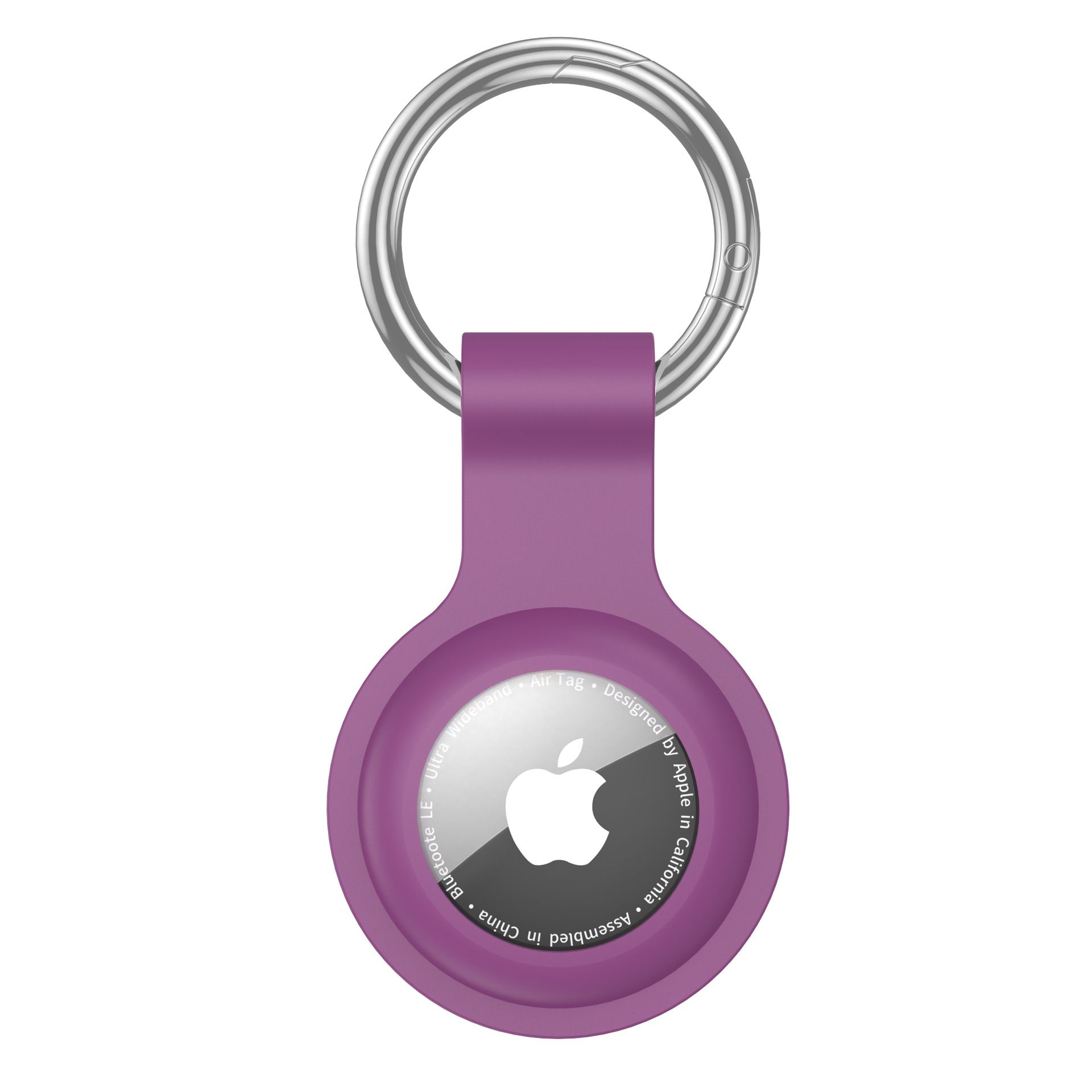 Suitable for Airtag Keychain Silicone, Airtag Holder with Keychain, Car Dog Collar, Car, Compatible with Apple Airtag Protective Case Waterproof Tracker