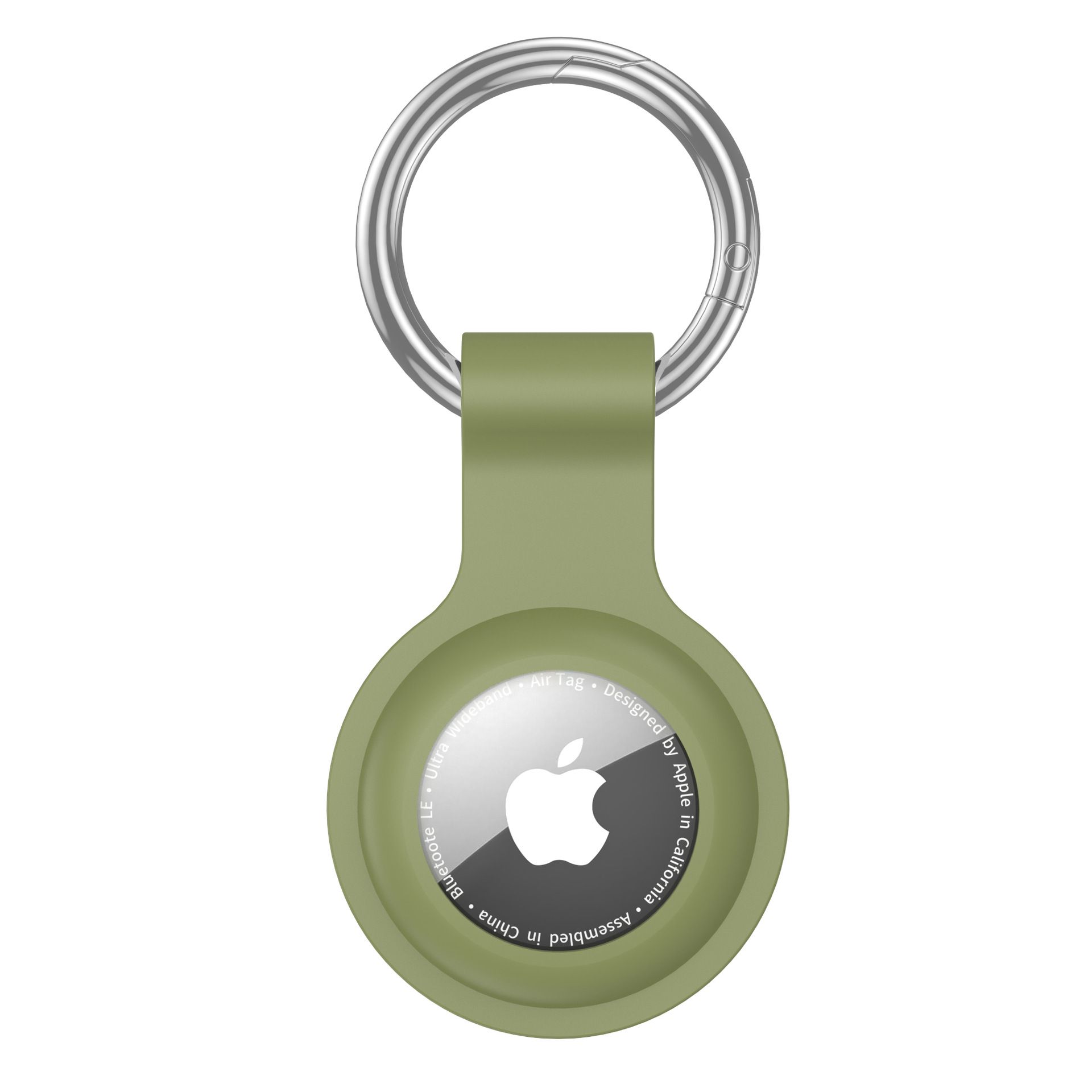 Suitable for Airtag Keychain Silicone, Airtag Holder with Keychain, Car Dog Collar, Car, Compatible with Apple Airtag Protective Case Waterproof Tracker