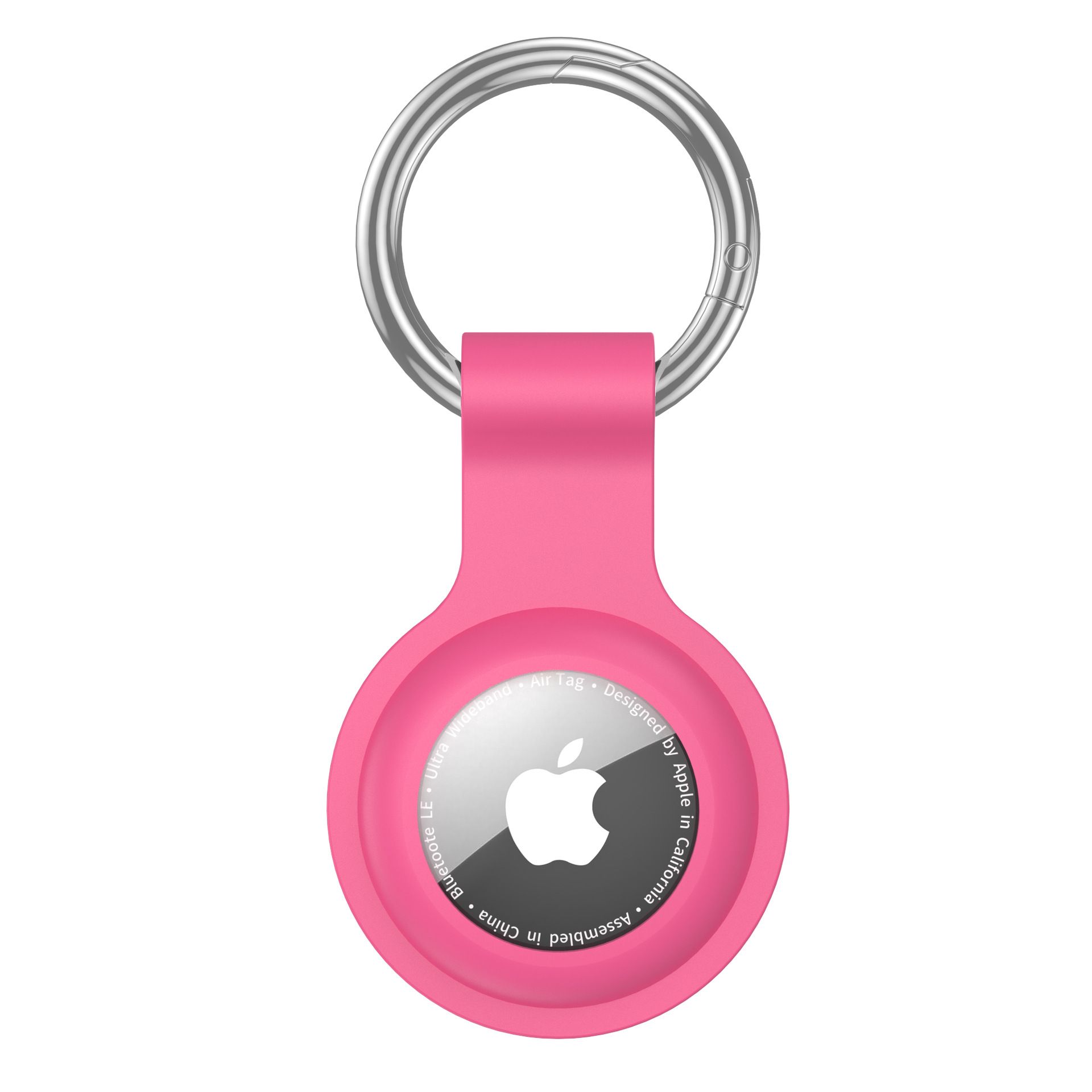 Suitable for Airtag Keychain Silicone, Airtag Holder with Keychain, Car Dog Collar, Car, Compatible with Apple Airtag Protective Case Waterproof Tracker