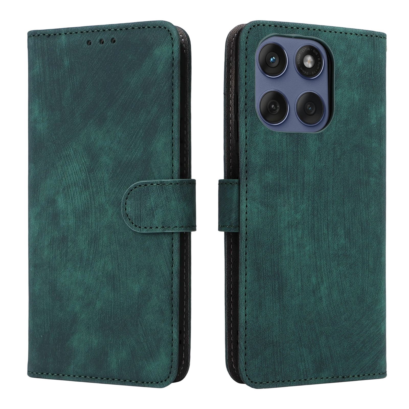 Flip Cover for Motorola Edge 60 Fusion PU Leather Phone Case Full-Body Protection [RFID Blocking] Wallet Cover