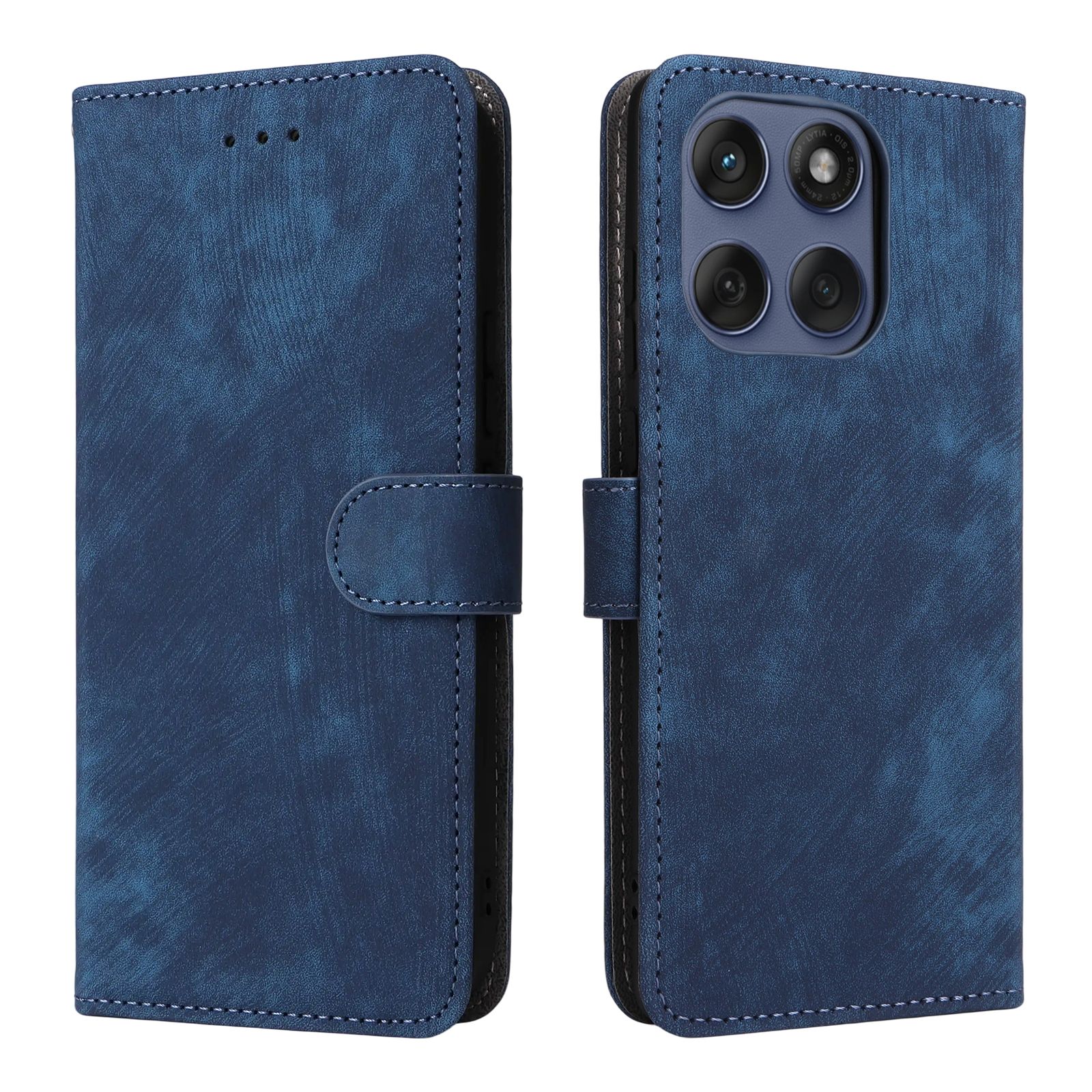 Flip Cover for Motorola Edge 60 Fusion PU Leather Phone Case Full-Body Protection [RFID Blocking] Wallet Cover