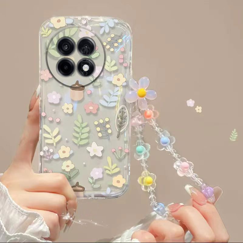 Phone Case for OnePlus 13R 5G Fashion Flowers Soft Case Fall Prevention Protective Cover for OnePlus 13R