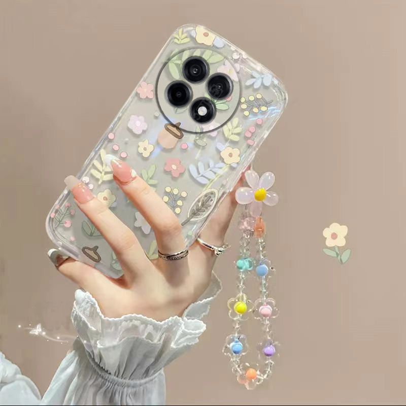 Phone Case for OnePlus 13R 5G Fashion Flowers Soft Case Fall Prevention Protective Cover for OnePlus 13R