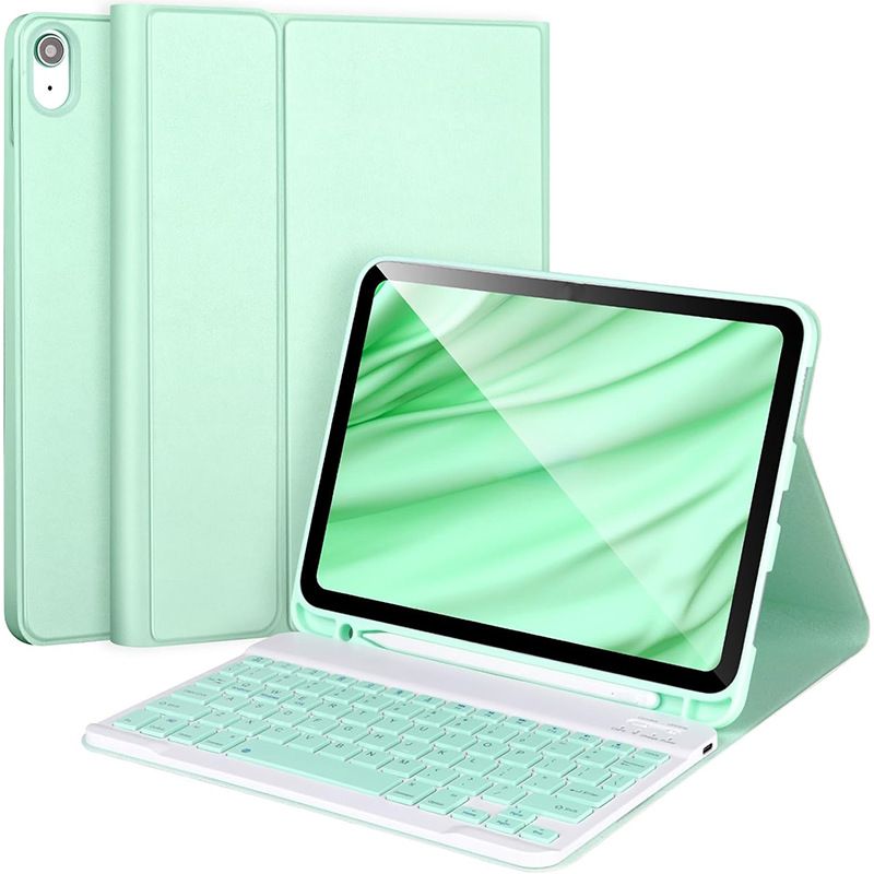 Keyboard + Tablet Case for Apple iPad 10.9" 2022/ Apple iPad 10th Generation 10.9" inch Magnetic Bluetooth Keyboard Leather Flip Cover