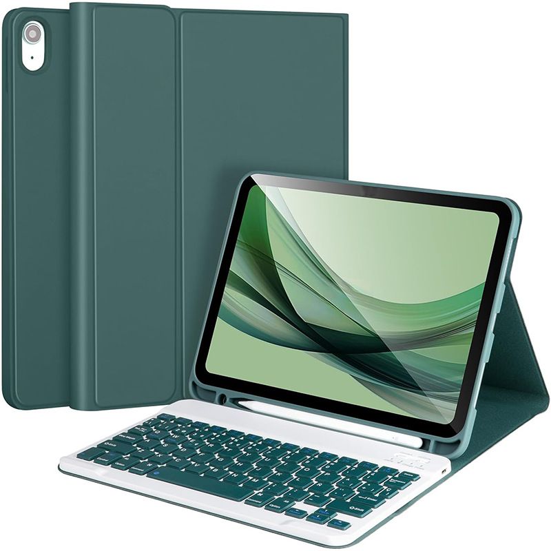 Keyboard + Tablet Case for Apple iPad 10.9" 2022/ Apple iPad 10th Generation 10.9" inch Magnetic Bluetooth Keyboard Leather Flip Cover