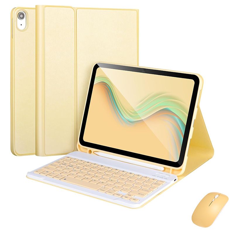 Keyboard + Tablet Case for Apple iPad 10.9" 2022/ Apple iPad 10th Generation 10.9" inch Magnetic Bluetooth Keyboard Leather Flip Cover