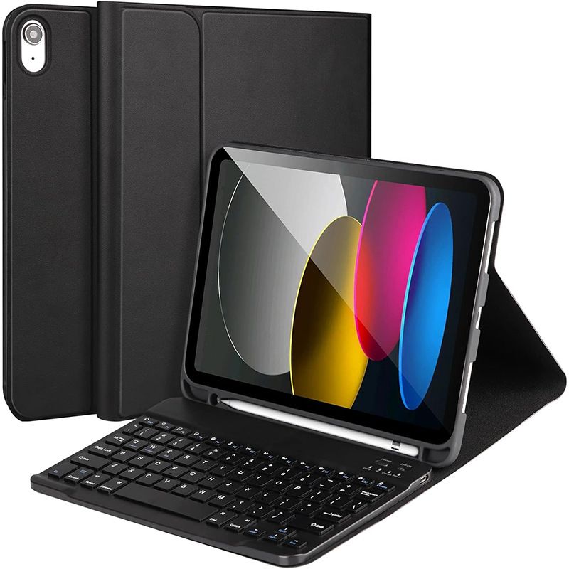 Keyboard + Tablet Case for Apple iPad A16 11th Gen 11 inch/Apple iPad 2025 11 inch (11th generation) Magnetic Bluetooth Keyboard Leather Flip Cover