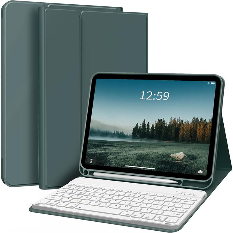 Keyboard + Tablet Case for Apple iPad Air 1 9.7 inch / Apple iPad Air 2 9.7 inch Magnetic Bluetooth Keyboard Leather Flip Cover