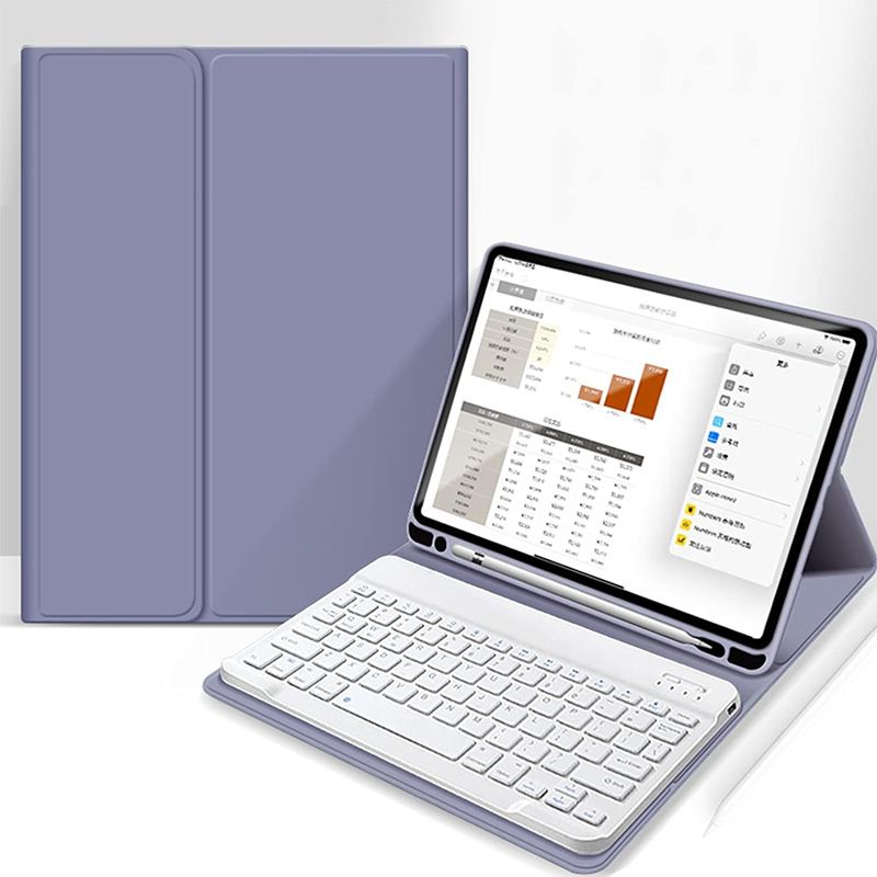 Keyboard + Tablet Case for Apple iPad Air 1 9.7 inch / Apple iPad Air 2 9.7 inch Magnetic Bluetooth Keyboard Leather Flip Cover