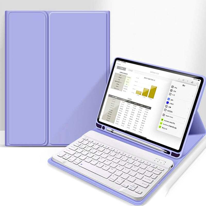 Keyboard + Tablet Case for Apple iPad Air 11 inch (M2) 2024 Magnetic Bluetooth Keyboard Leather Flip Cover