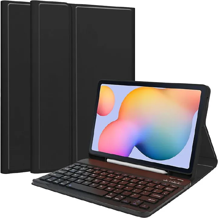 Keyboard + Tablet Case for Samsung Galaxy Tab A7 10.4 inch/ (T500/T505) Magnetic Bluetooth Keyboard Leather Flip Cover