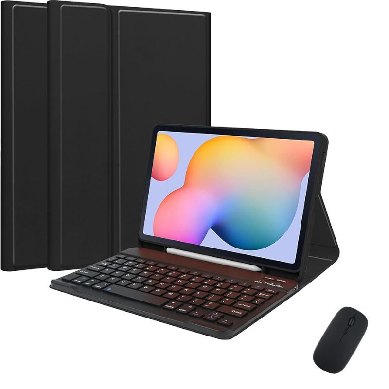 Keyboard + Tablet Case for Samsung Galaxy Tab A7 10.4 inch/ (T500/T505) Magnetic Bluetooth Keyboard Leather Flip Cover