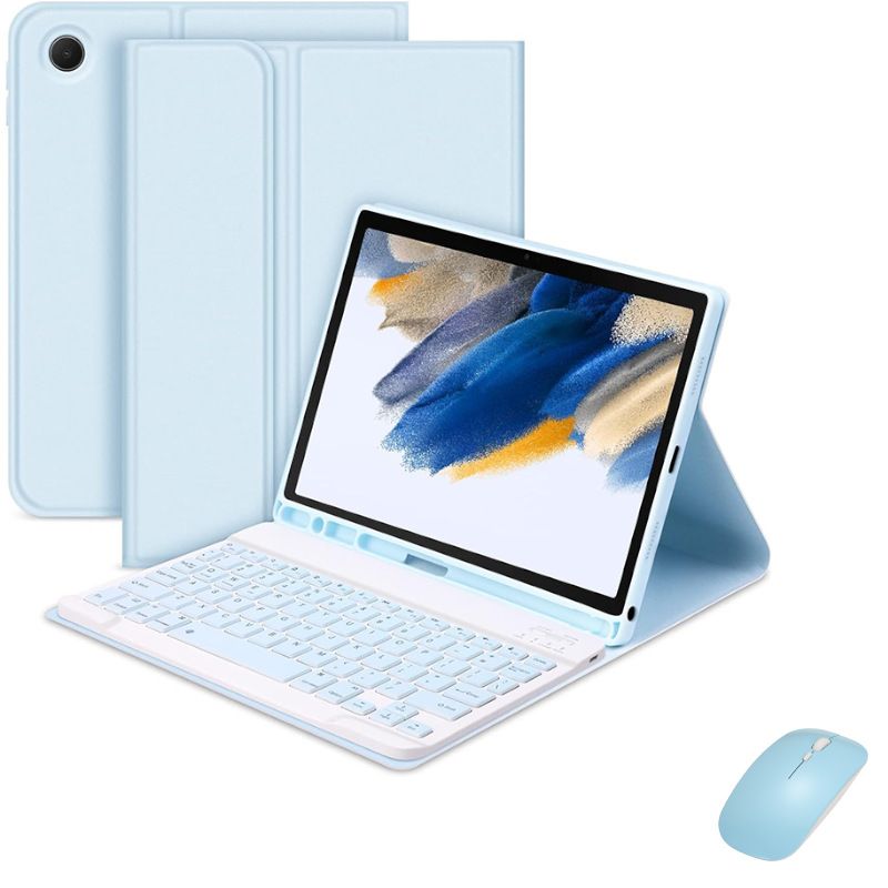 Keyboard + Tablet Case for Samsung Galaxy Tab A7 10.4 inch/ (T500/T505) Magnetic Bluetooth Keyboard Leather Flip Cover
