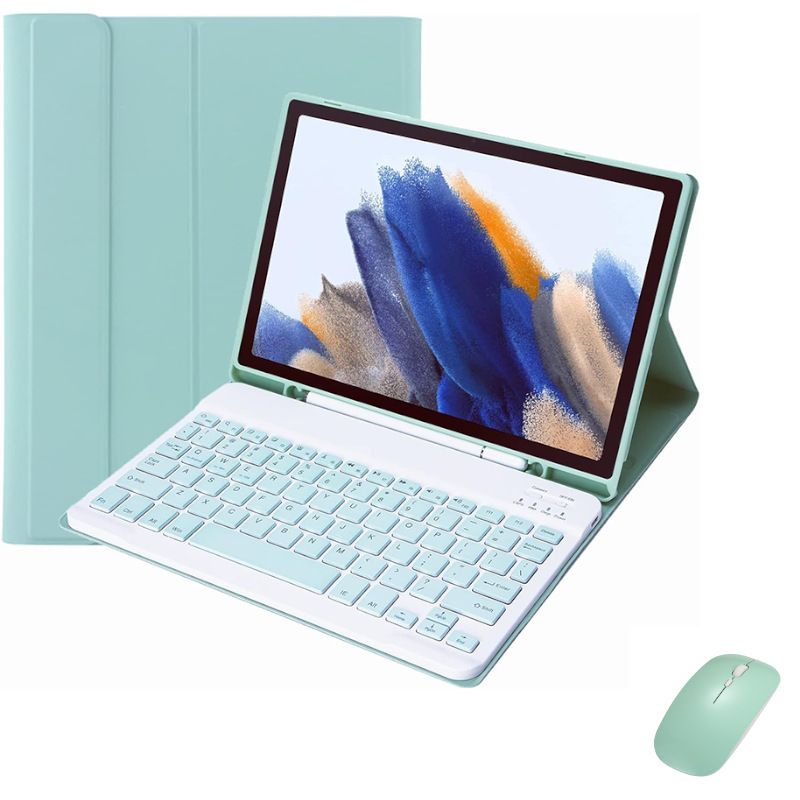 Keyboard + Tablet Case for Samsung Galaxy Tab A7 10.4 inch/ (T500/T505) Magnetic Bluetooth Keyboard Leather Flip Cover